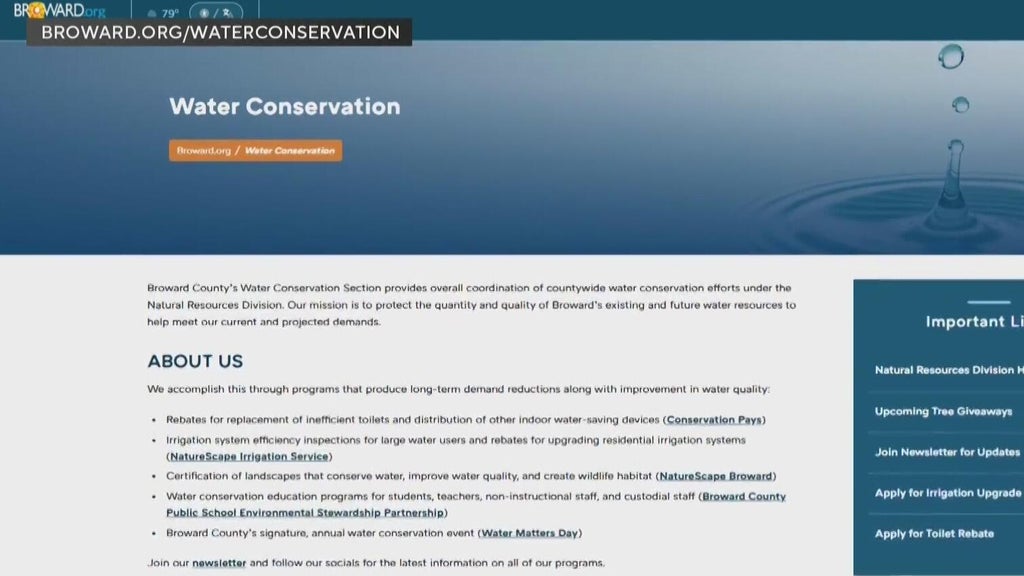 Miami-Dade, Broward prioritizing water conservation by offering rebates, free products — CBS Miami, Coral Springs Real Estate news