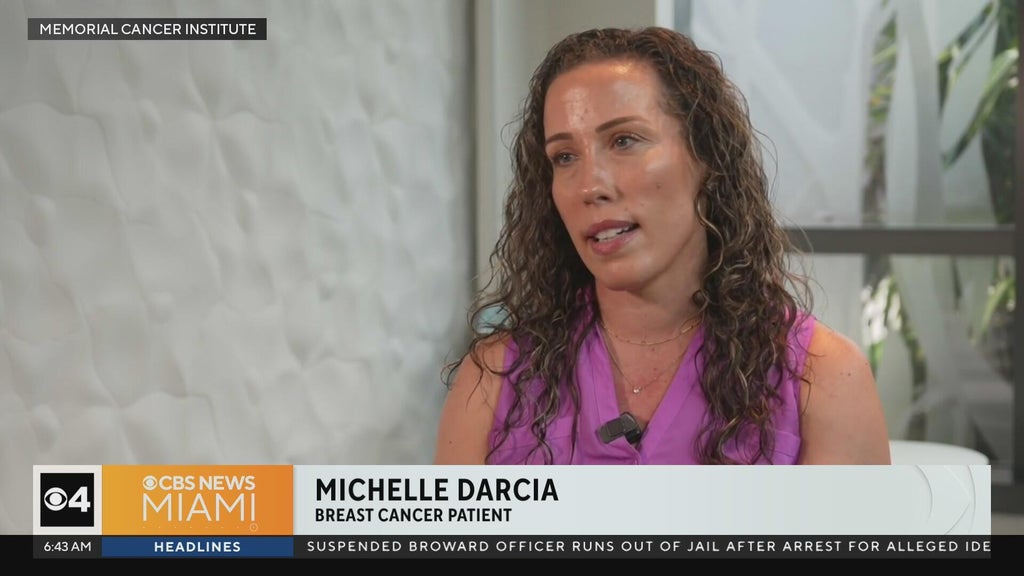 Mom diagnosed with breast cancer despite having no symptoms shares warning — CBS Miami, Coral Springs Health news
