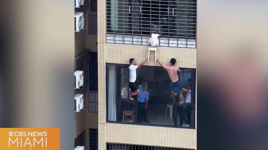 Video shows 3-year-old dangling from 12th-floor window in China — CBS Miami, Coral Springs Community news