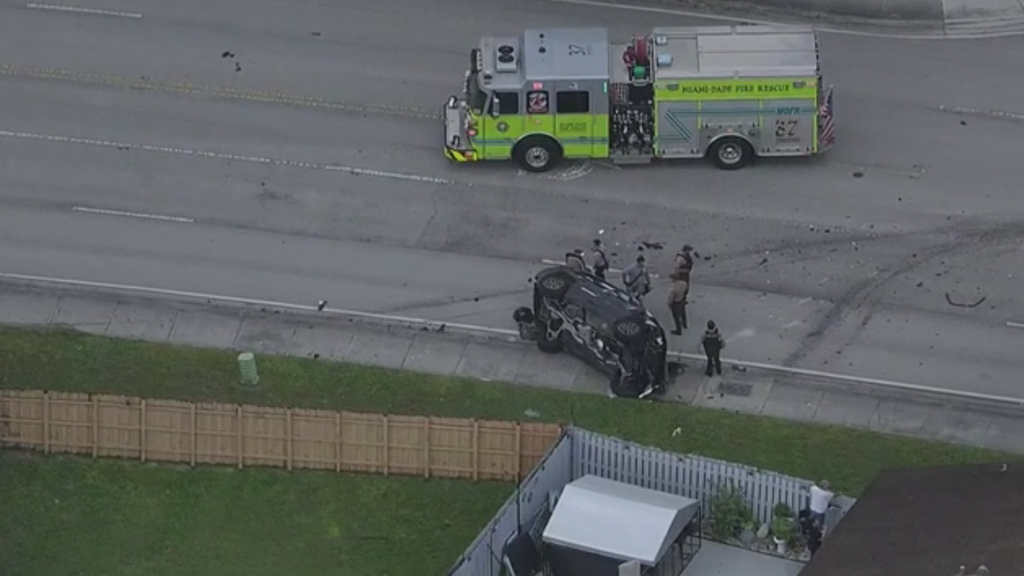 1 woman dead, 3 other women injured after rollover crash in southwest Miami-Dade, officials say — CBS Miami, Coral Springs Health news
