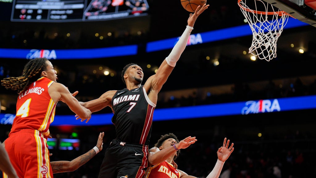 Giannis Antetokounmpo scores 24 points, 18 rebounds as the Heat beat the Hawks 129-117 for first win — Coral Springs Sports news