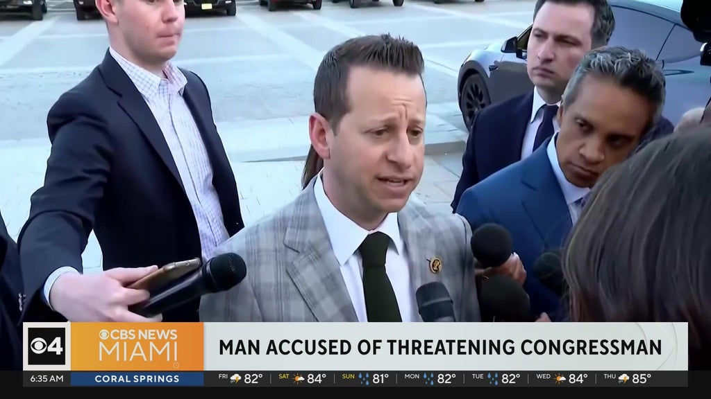 Jared Moskowitz says man arrested after death threat near his home — CBS Miami, Coral Springs Community news
