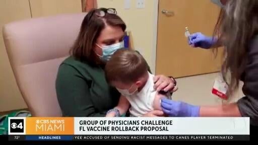 Florida doctors challenge state’s plan to roll back vaccine requirements — CBS Miami, Coral Springs Health news