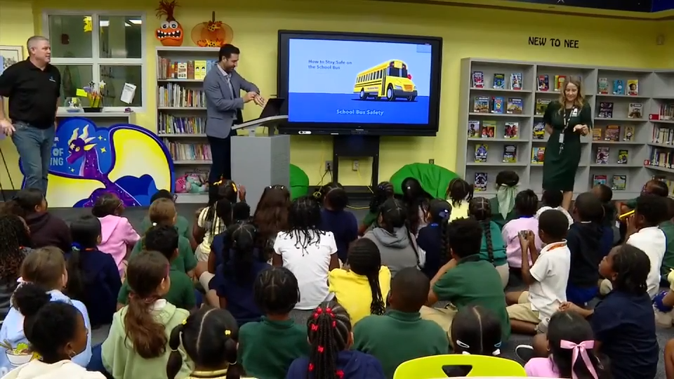BCPS officials roll out new campaign as National School Bus Safety week underway — WSVN 7 Broward, Coral Springs Technology news