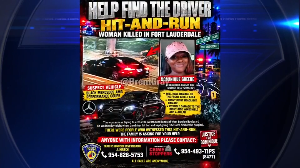 Family seeks justice for Dominique Greene after fatal hit-and-run in Fort Lauderdale — Coral Springs Community news